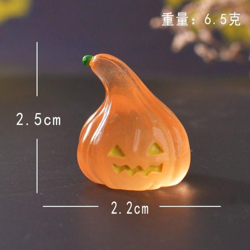 Halloween ghost luminous pumpkin lantern desktop ornaments micro landscape creative station home decoration crafts Holid