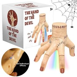 halloween horror props electric crawling broken hands wednesday thing hand latex figurine home desktop decor party costu