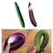 Realistic Simulation Vegetables Ornament,Soft PU Artificial Fake Aubergine & Cucumber Replicas for Home Display & Decor