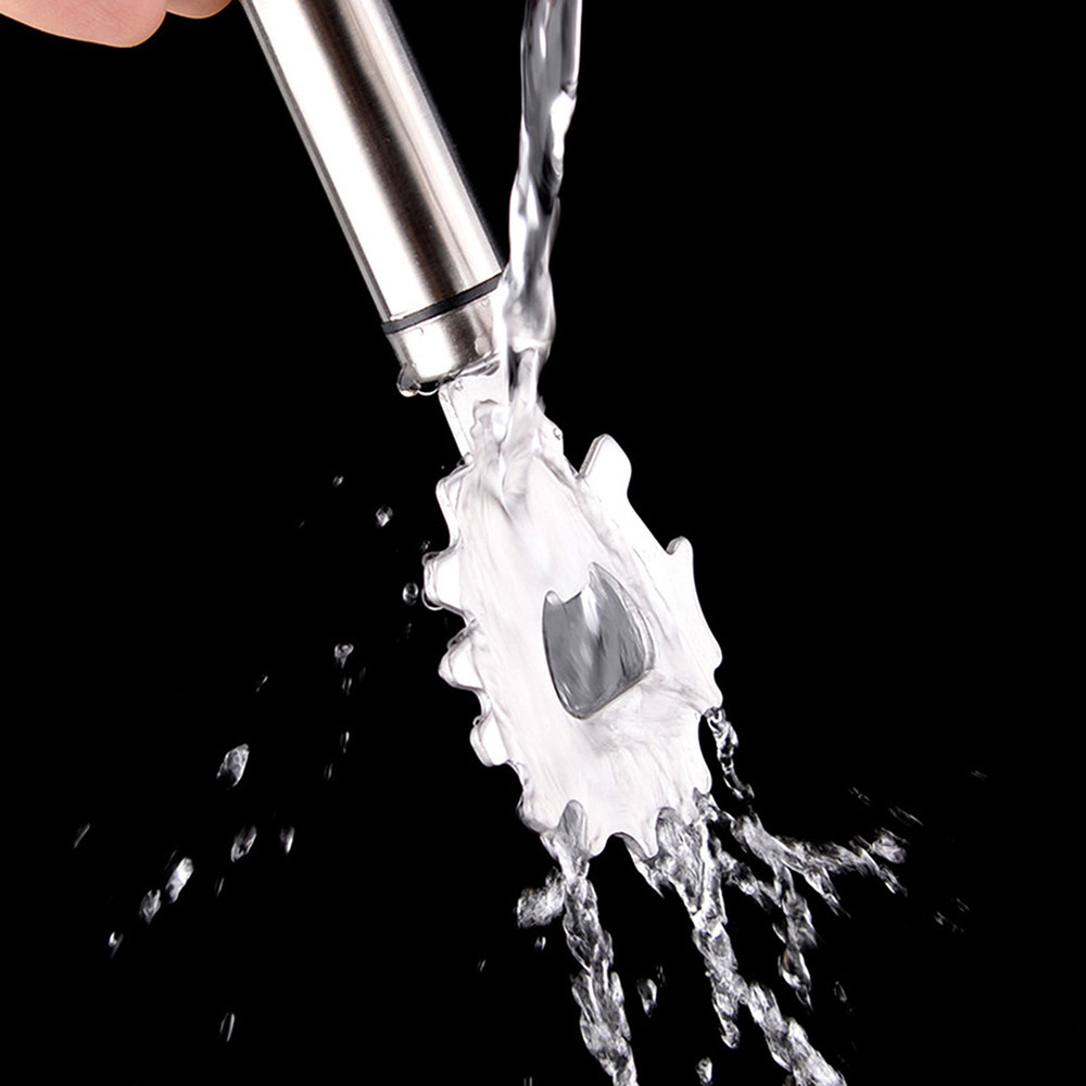 Stainless Steel Grill Cleaning Scraper,Heavy Duty BBQ Grate Cleaner with Bottle Opener,Multi Surface Kitchen & Outdoor