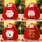 Christmas Gift Bags Drawstring Set,4Pcs Flannel Santa Sack Candy Pouches for Children's Gifts,Holiday Gift Wrapping