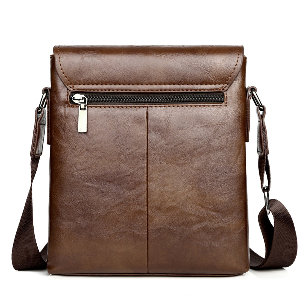 Men's Crossbody Bag Small Leather Shoulder Bag, Business & Casual Luxury Messenger Bag for Men with Tablet Compartment
