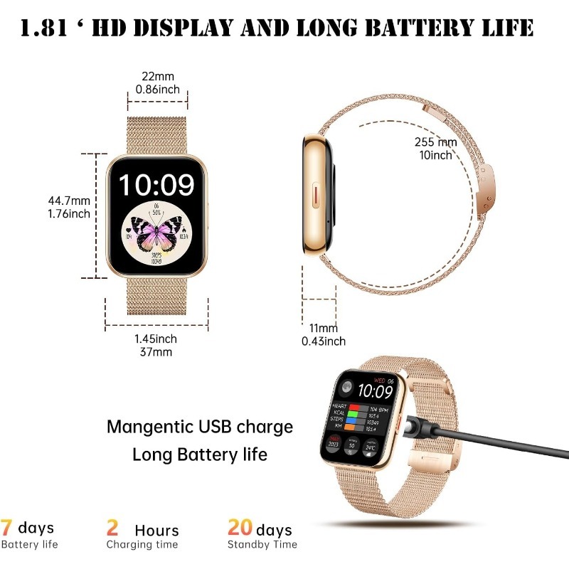 HD Smart Watch Answer Make Calls AI Voice Smart Watch For Women Sport Watch For Android IPhone 2