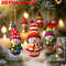 Color-Coded Knitted-Style Snowman, Wooden Ornaments, Christmas Tree Pendants, Wall Decor, Party Favors and Gifts