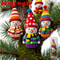 Color-Coded Knitted-Style Snowman, Wooden Ornaments, Christmas Tree Pendants, Wall Decor, Party Favors and Gifts
