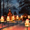 Solar Powered Christmas Santa Claus Pathway Lights Garden Stake Lights Xmas Holiday Patio Camping D 4