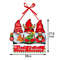 Christmas Door Hanger Snowman And Santa Claus Ornament Holiday Home Decoration Xmas Tree Hanging Pe 7