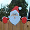 Santa Clause Peeker Yard Ornament Christmas Fence Decoration Indoor Outdoor Holiday Placard DIY Fes 1