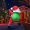 Inflatable Dabbing Santa Claus Christmas Yard Decoration LED Lighted Inflatable Toy Ornament For Ho 1