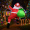 Inflatable Dabbing Santa Claus Christmas Yard Decoration LED Lighted Inflatable Toy Ornament For Ho 2