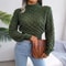 Autumn Winter Women Casual Hollow Out Long Sleeve Knitted Sweater, Crop Top Pullover, Cosy Knitwear for Fall Outfits