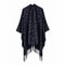 Winter Fashion Poncho Women, Imitation Cashmere Capes, Warm Shawls Wraps