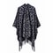 Winter Fashion Poncho Women, Imitation Cashmere Capes, Warm Shawls Wraps