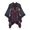 Winter Fashion Poncho Women, Imitation Cashmere Capes, Warm Shawls Wraps