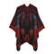 Winter Fashion Poncho Women, Imitation Cashmere Capes, Warm Shawls Wraps