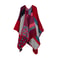 Winter Fashion Poncho Women, Imitation Cashmere Capes, Warm Shawls Wraps