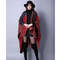 Winter Fashion Poncho Women, Imitation Cashmere Capes, Warm Shawls Wraps