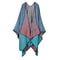 Winter Fashion Poncho Women, Imitation Cashmere Capes, Warm Shawls Wraps