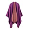 Winter Fashion Poncho Women, Imitation Cashmere Capes, Warm Shawls Wraps