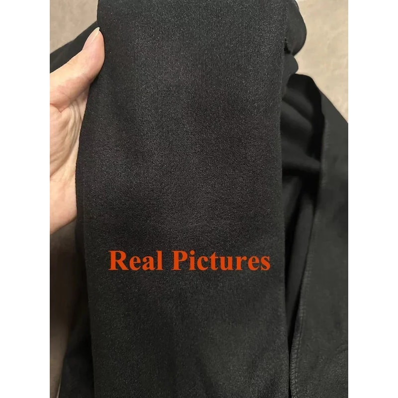 Autumn Winter Women Woolen Coat Elegant Purple Apricot MidLong Jacket Sweet Lady Chic Style Thermal 4