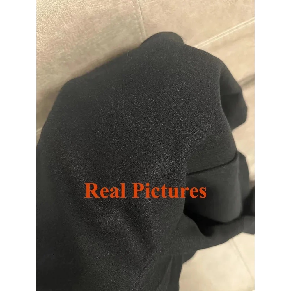 Autumn Winter Women Woolen Coat Elegant Purple Apricot MidLong Jacket Sweet Lady Chic Style Thermal 5