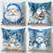 Christmas decoration pillowcase cute Santa Claus Snowman fawn pillow cover Sofa cushion cover home decoration gift