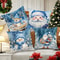 Christmas decoration pillowcase cute Santa Claus Snowman fawn pillow cover Sofa cushion cover home decoration gift