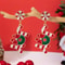 New Trendy Exquisite Christmas Light Bulb Drop Earrings For Women Simple Rhinestone Bowknot Earring 2