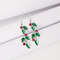 New Trendy Exquisite Christmas Light Bulb Drop Earrings For Women Simple Rhinestone Bowknot Earring 5