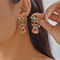New Trendy Exquisite Christmas Light Bulb Drop Earrings For Women Simple Rhinestone Bowknot Earring 8