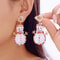 Christmas Earrings for Women Minimalist, Exquisite Rhinestone Snowman, Tree Bell Bow Earrings, New Year Friendship Jewel