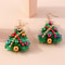 Newest Jewelry Accessories, Lucky Star Pine Tree Earrings, Fashion Christmas Tree Earrings, For Women and Girls