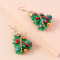 Newest Jewelry Accessories, Lucky Star Pine Tree Earrings, Fashion Christmas Tree Earrings, For Women and Girls