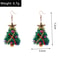 Newest Jewelry Accessories, Lucky Star Pine Tree Earrings, Fashion Christmas Tree Earrings, For Women and Girls
