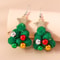 Newest Jewelry Accessories, Lucky Star Pine Tree Earrings, Fashion Christmas Tree Earrings, For Women and Girls