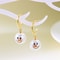 Pearl Drop Earrings For Women Cute Fashion Christmas White Snowman Rhinestone Snowflake Earring Jew 5