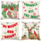 Linen Merry Christmas Pillow Cover Throw Pillowcase Winter Christmas Decorations for Home Tree Deer Sofa Cushion Cover
