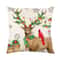 Linen Merry Christmas Pillow Cover Throw Pillowcase Winter Christmas Decorations for Home Tree Deer Sofa Cushion Cover