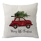 Linen Merry Christmas Pillow Cover Throw Pillowcase Winter Christmas Decorations for Home Tree Deer Sofa Cushion Cover