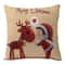 Linen Merry Christmas Pillow Cover Throw Pillowcase Winter Christmas Decorations for Home Tree Deer Sofa Cushion Cover