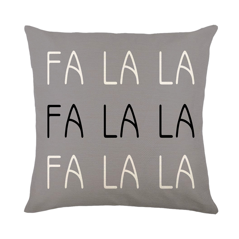 Linen Merry Christmas Pillow Cover Throw Pillowcase Winter Christmas Decorations for Home Tree Deer Sofa Cushion Cover