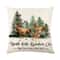 Linen Merry Christmas Pillow Cover Throw Pillowcase Winter Christmas Decorations for Home Tree Deer Sofa Cushion Cover