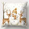 Golden Christmas Series Pillowcase Set Christmas Pillowcase Single Side Print Holiday Christmas Dec 2