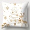 Golden Christmas Series Pillowcase Set Christmas Pillowcase Single Side Print Holiday Christmas Dec 3