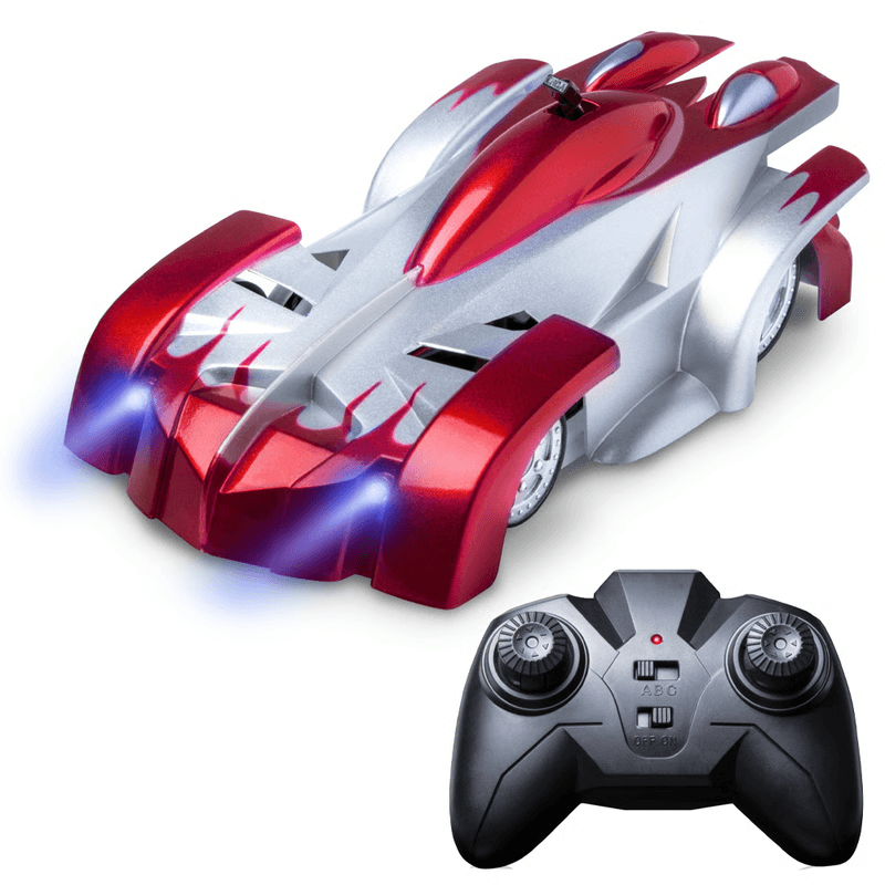 Remotecontrolled toy car for walls