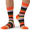 Colorful Striped Mens Dress Socks Combed Cotton Cool Breathable Casual Socks Pack 1
