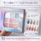 9Color UV Nail Powder Kit Matte Shimmer Gradient Effects For DIY Manicures 5