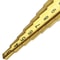 Titanium Coated Step Drill Bit Hex Shank Multi-Size Hole Cutter for Metal, Wood & Plastic