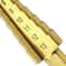 Titanium Coated Step Drill Bit Hex Shank Multi-Size Hole Cutter for Metal, Wood & Plastic