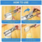 GripEase Adjustable Stainless Steel Jar Opener Bottle Opener For Stubborn Lids 5